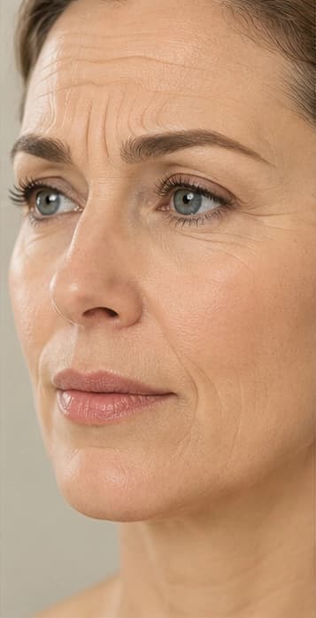 Afslappet mimik — før