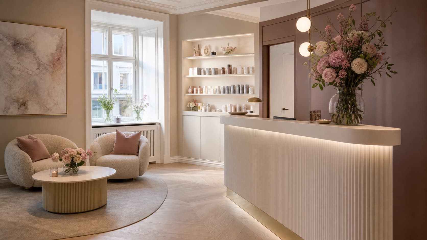 Receptionen hos Clinique Noelle